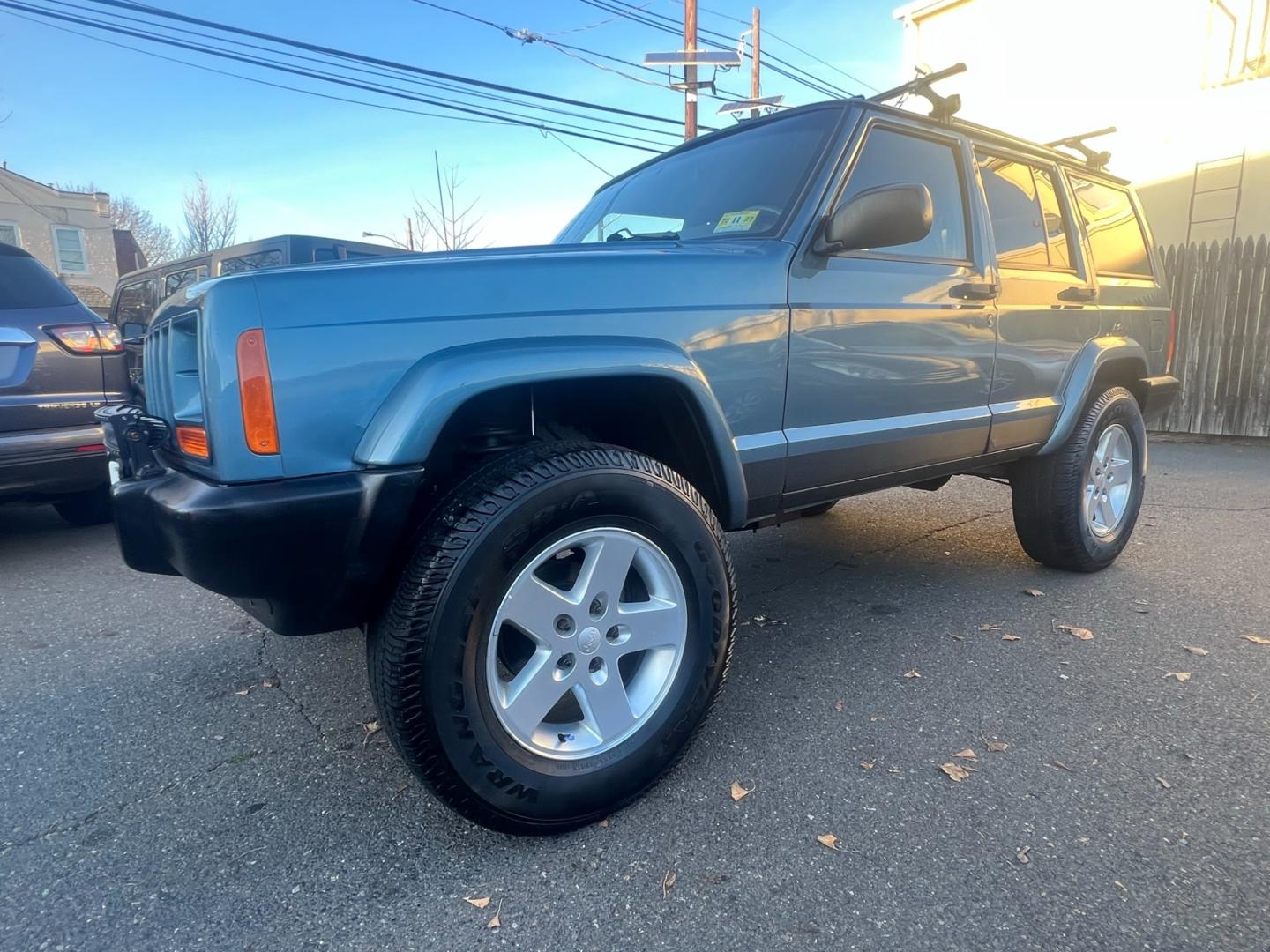 1999 Blue Jeep Cherokee (1J4FF68SXXL) with an 6 cyl. 4.0 engine, located at 1018 Brunswick Ave, Trenton, NJ, 08638, (609) 989-0900, 40.240086, -74.748085 - Photo#2